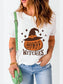 HOWDY WITCHES Round Neck Short Sleeve T-Shirt nicholesgifts