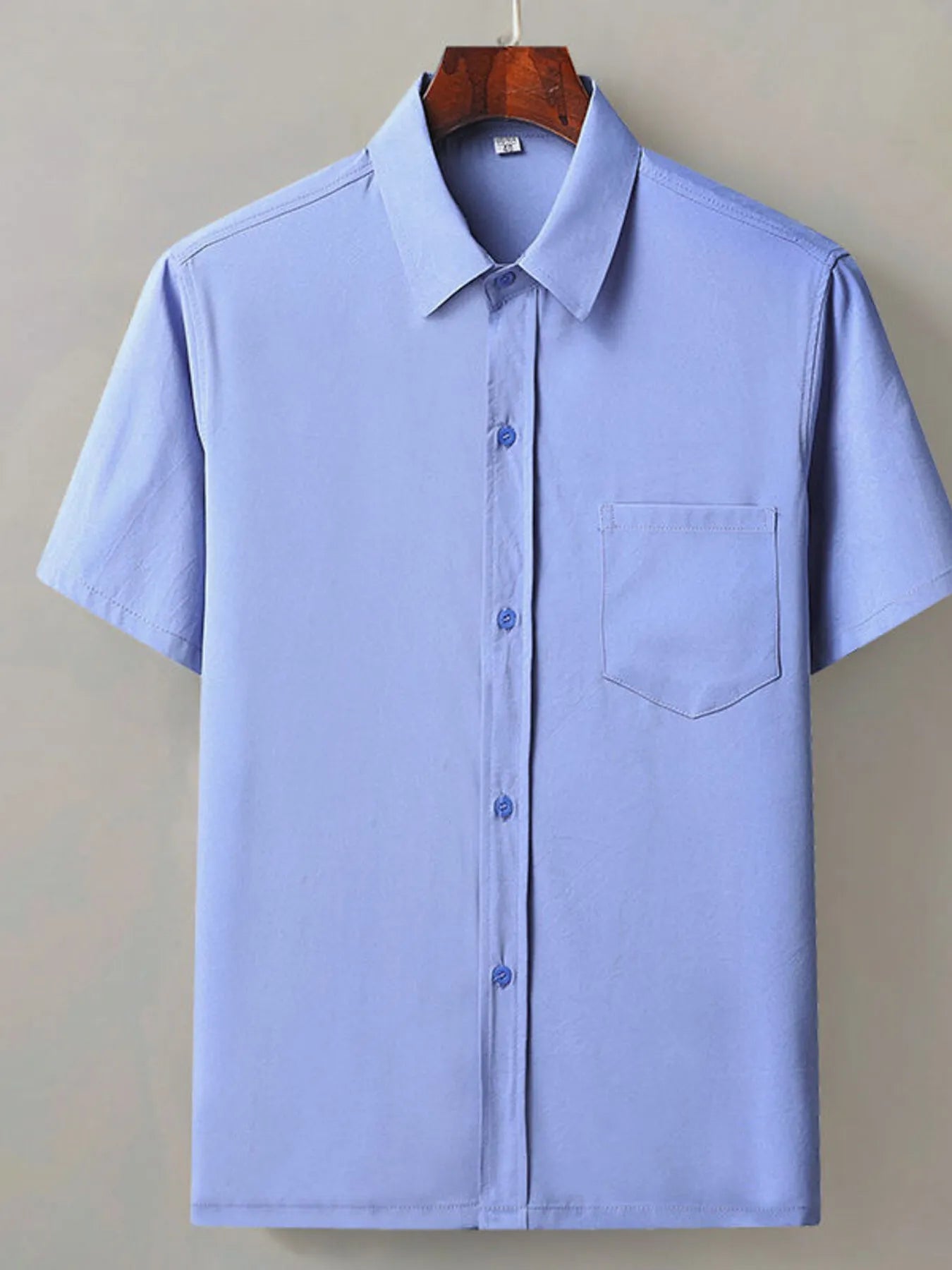 Men's Full Size Button Up Short Sleeve Shirt Plus Size Trendsi