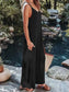 Ribbed V-Neck Wide Leg Jumpsuit nicholesgifts