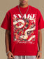 Men's Graphic Round Neck Half Sleeve T-Shirt nicholesgifts