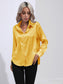 Collared Neck Buttoned Long Sleeve Shirt nicholesgifts