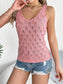 Openwork Wide Strap Knit Vest nicholesgifts