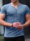 Men's Button Detail Short Sleeve Top nicholesgifts