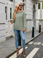 NicholesGifts Women Ribbed Drawstring Long Sleeve Hoodie nicholesgifts