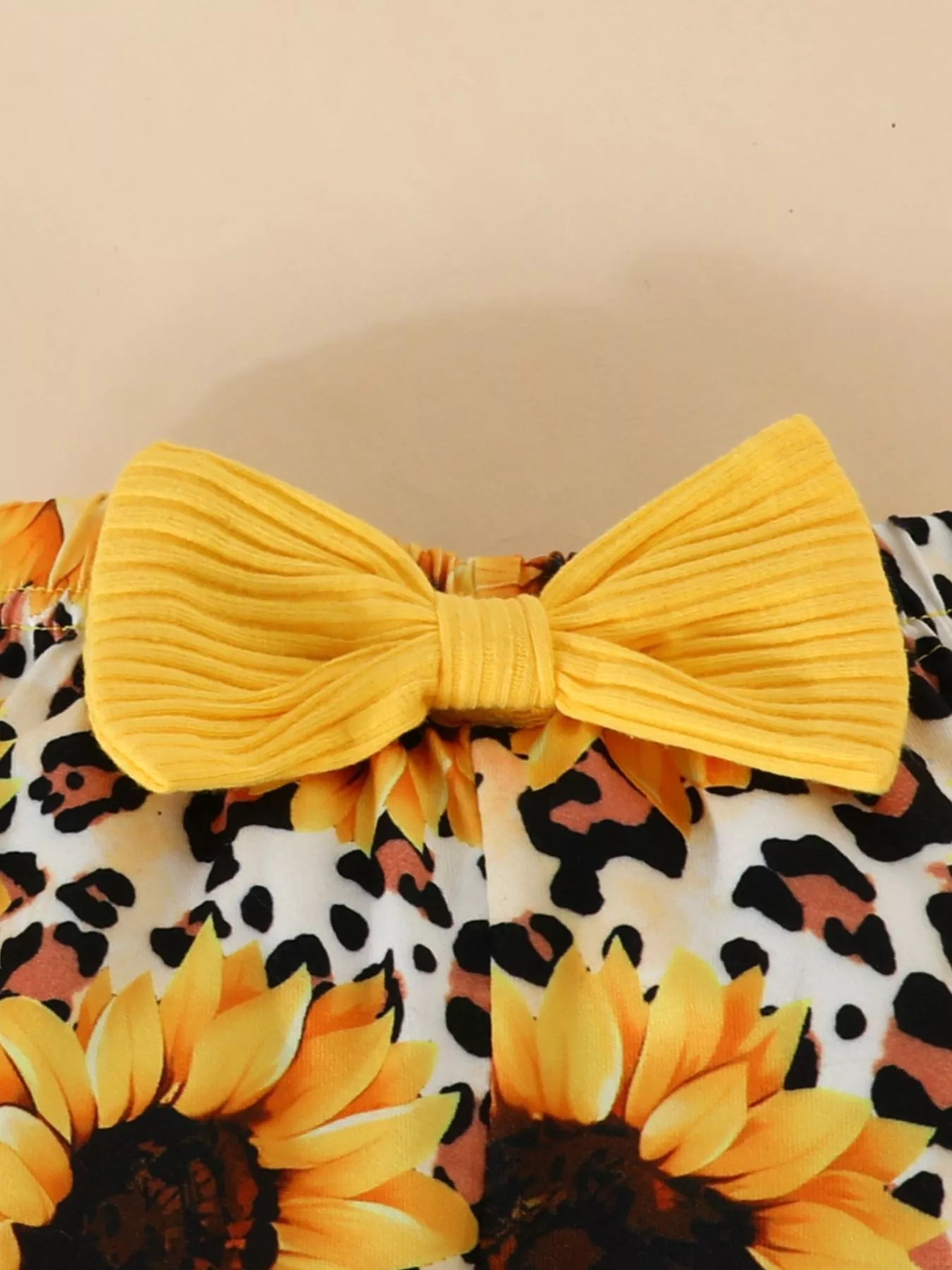 Children's Ruffled Bodysuit and Sunflower Pants Set NicholesGifts