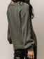 Buttoned Round Neck Long Sleeve Sweater nicholesgifts