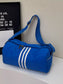 Striped Adjustable Strap Duffel Bag nicholesgifts