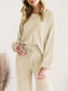 Long Sleeve Lounge Top and Drawstring Pants Set nicholesgifts
