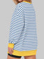 Women Notched Long Sleeve Oversized Sweatshirt nicholesgifts