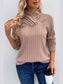 Women Perfee Ribbed Turtleneck Long Sleeve Sweater nicholesgifts
