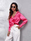 Collared Neck Buttoned Long Sleeve Shirt nicholesgifts
