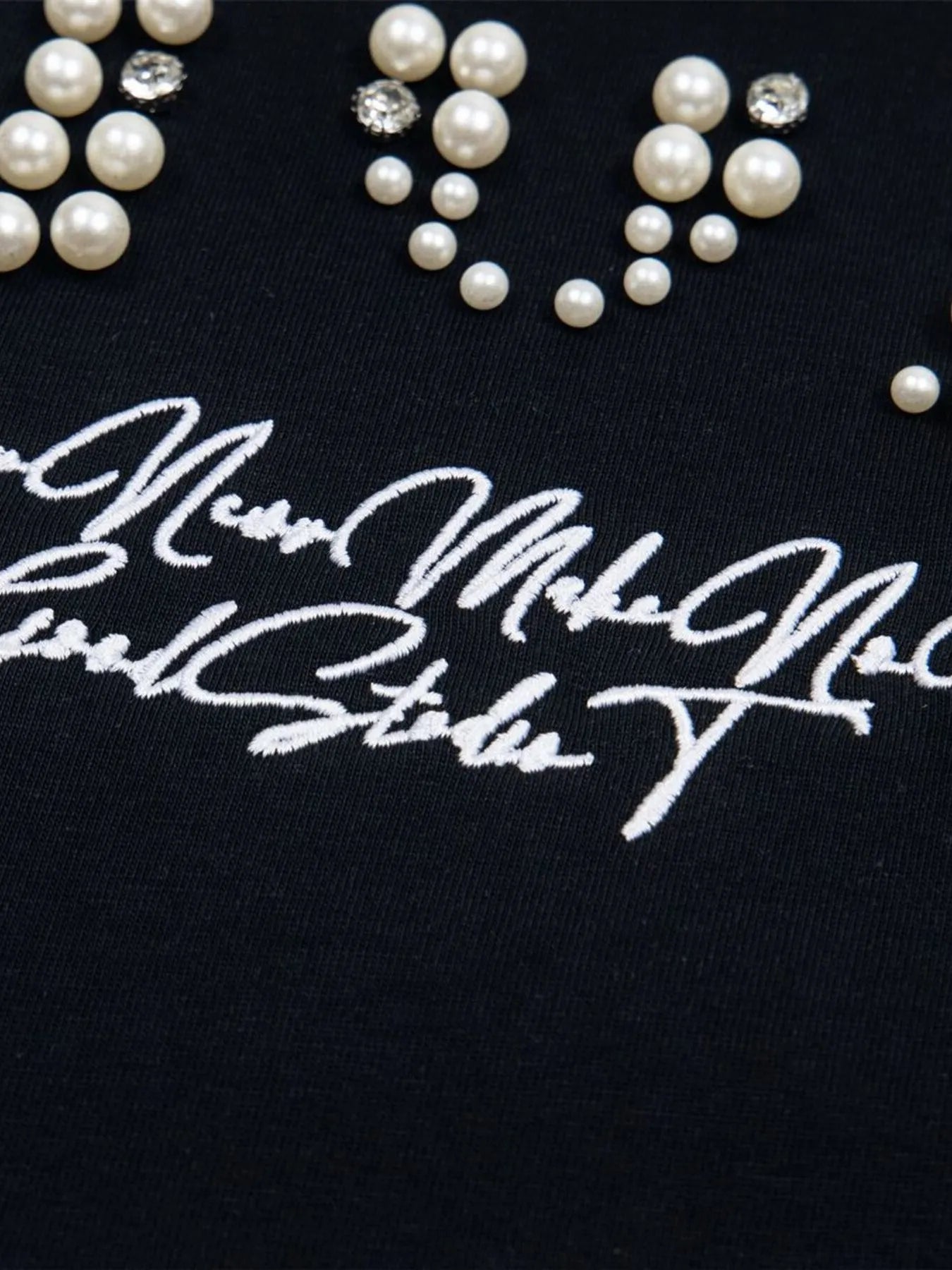 Men's Pearl Detail Round Neck T-Shirt NicholesGifts