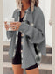 Plaid Button Down Collared Jacket nicholesgifts