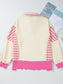 Women Valentine’s Day Sequin Heart Pattern Long Sleeve Sweatshirt nicholesgifts