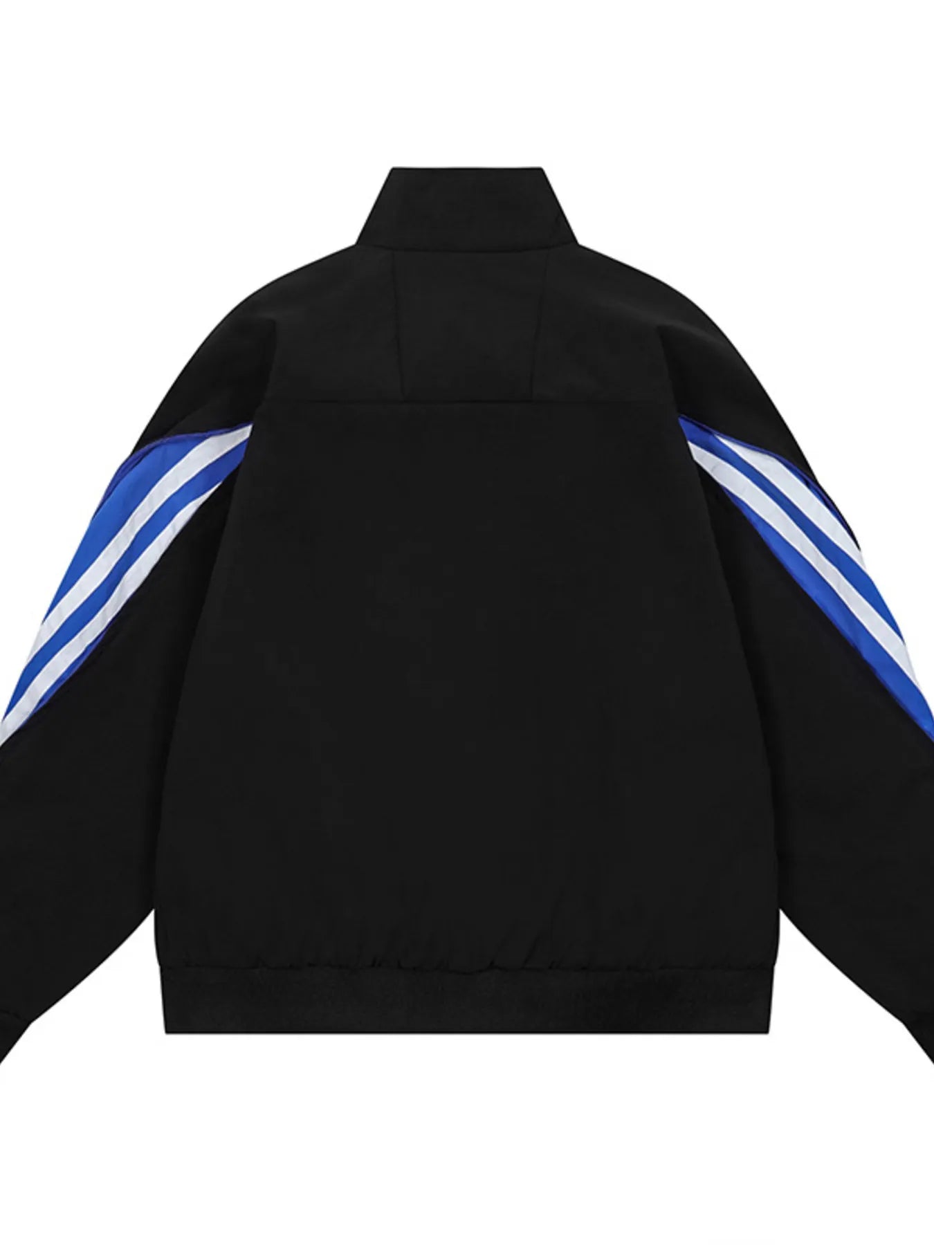 Men's Striped Zip Up Long Sleeve Jacket