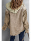 Women Snap Front Hooded Corduroy Shacket nicholesgifts