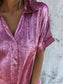 Full Size Collared Neck Short Sleeve Shirt Plus Size nicholesgifts