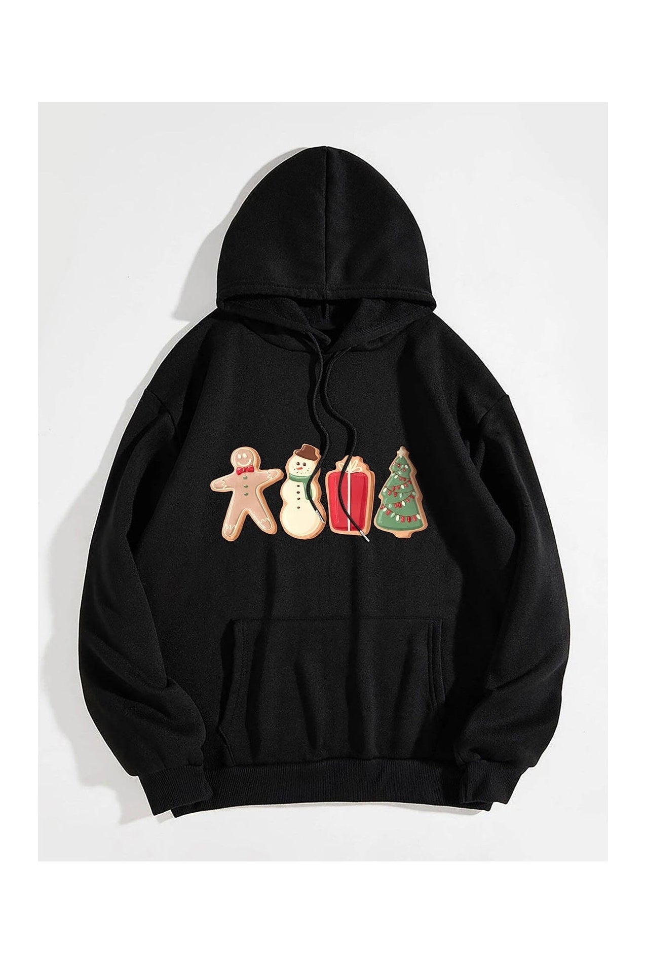 Graphic Drawstring Hoodie with Pocket nicholesgifts