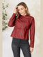 Mock Neck Zip Up Jacket nicholesgifts