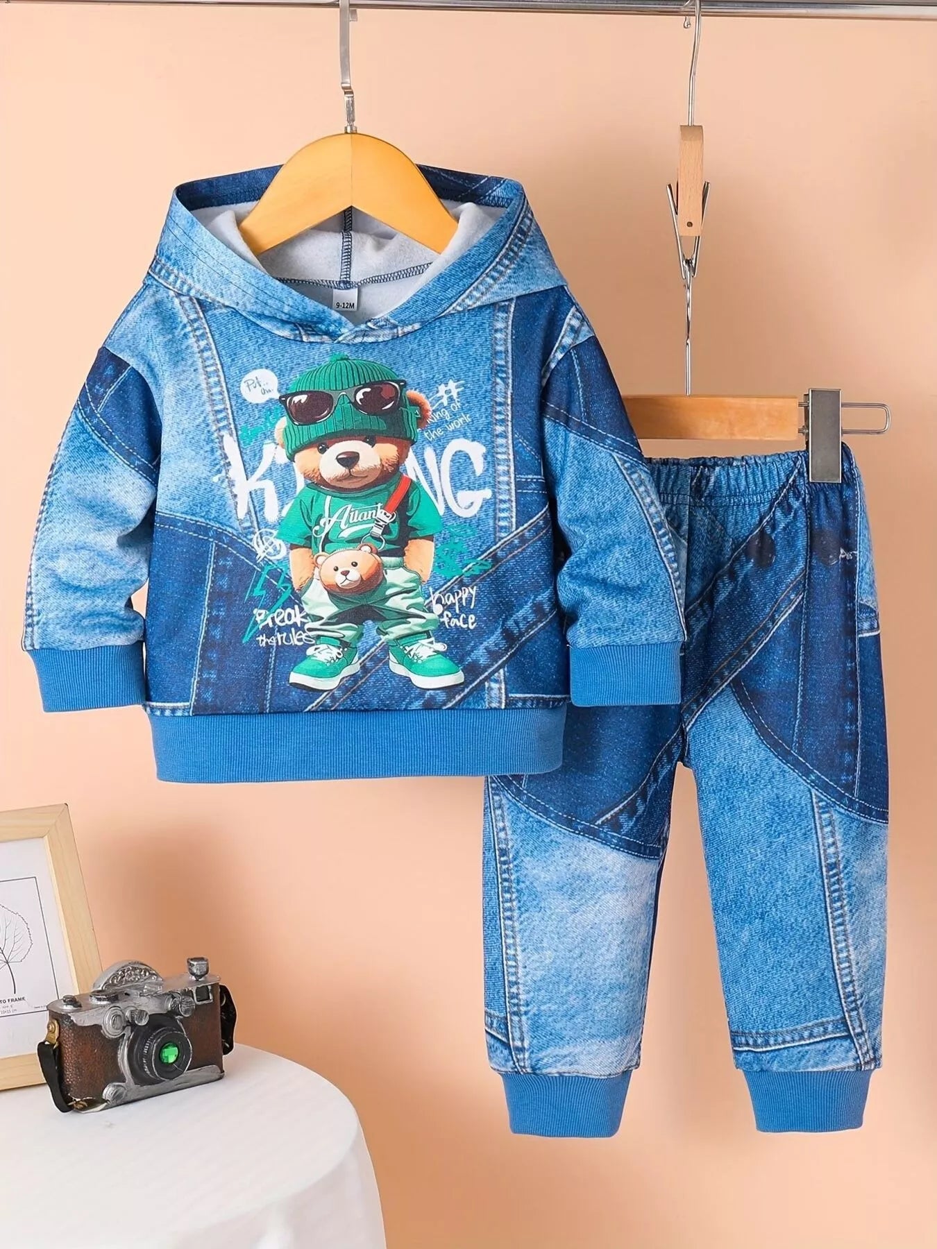 Children's Bear Hoodie and Pants Set NicholesGifts
