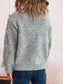 Sequined Diamond Pattern Oversized Sweater nicholesgifts