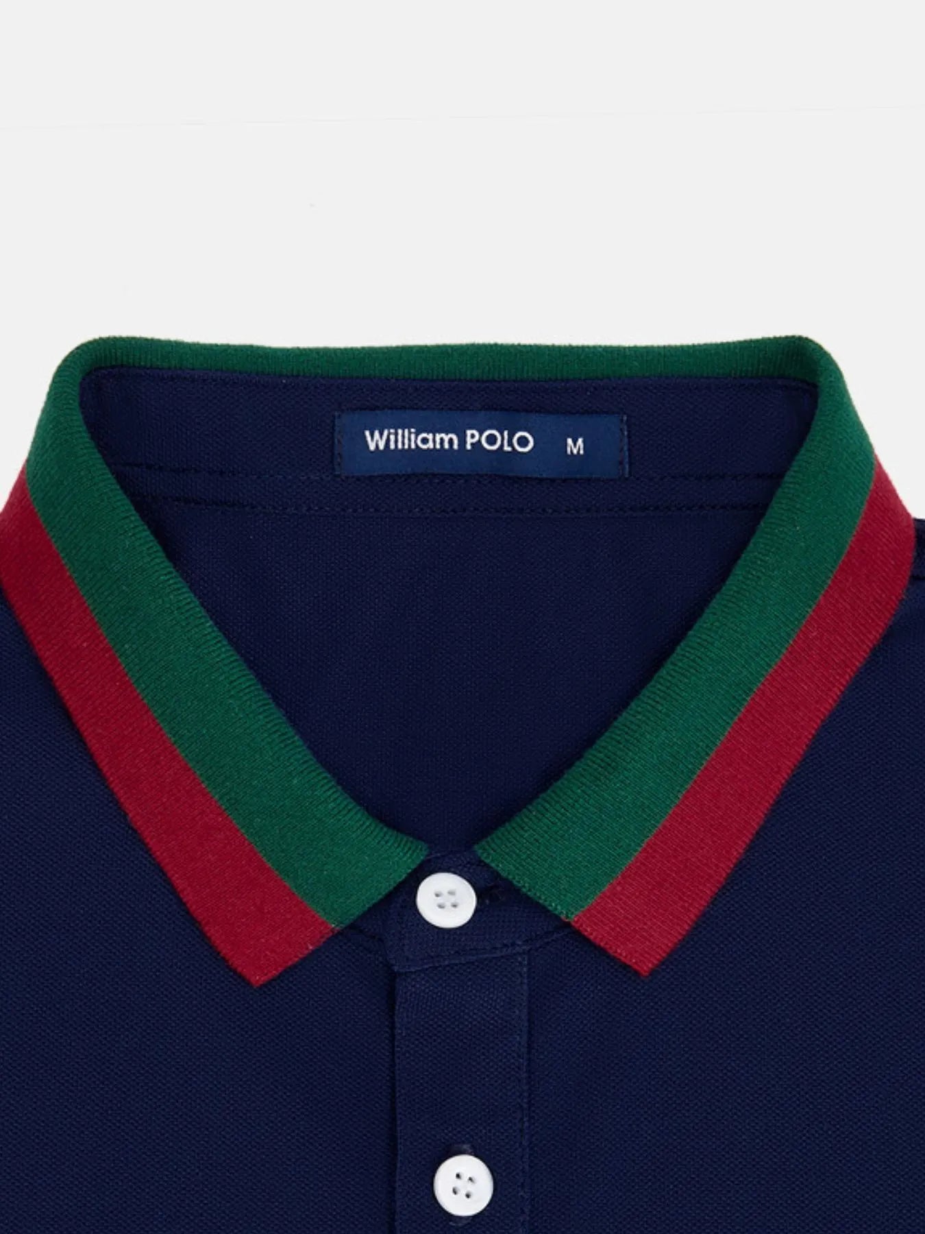 Men's Plus Size Contrast Collar Short Sleeve Polo NicholesGifts