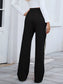 Women Side Striped Wide Leg Pants nicholesgifts