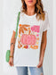 Graphic Round Neck Short Sleeve T-Shirt nicholesgifts