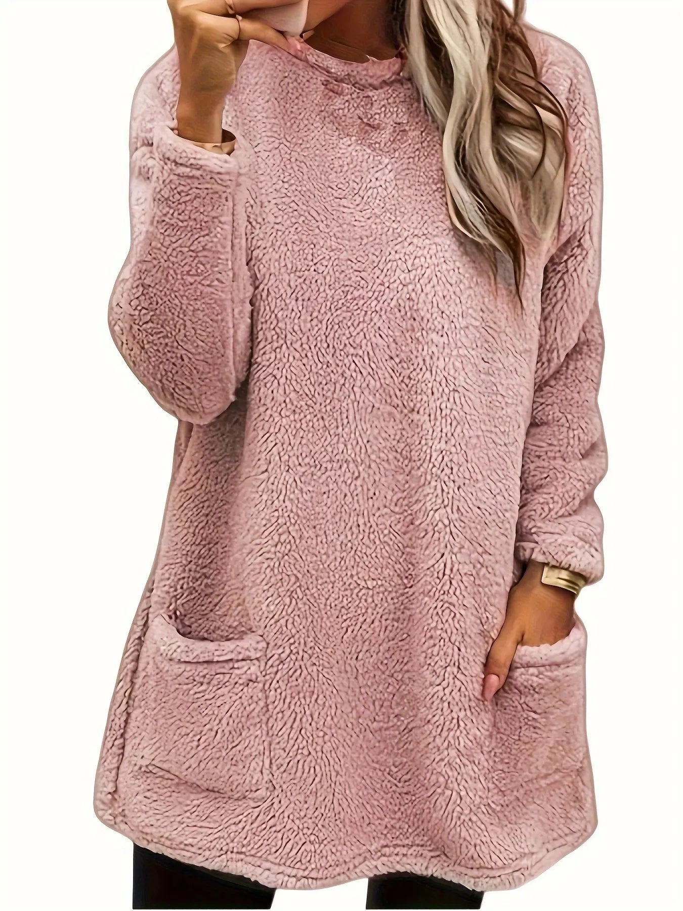 Fleece Long Sleeve Sweatshirt nicholesgifts