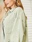 Distressed Raw Hem Denim Jacket nicholesgifts