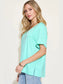 Basic Bae Full Size Bamboo Slit V-Neck Short Sleeve T-Shirt nicholesgifts