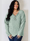Basic Bae Full Size Ribbed Half Button Long Sleeve T-Shirt nicholesgifts
