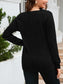 Texture Round Neck Long Sleeve Knit Top nicholesgifts