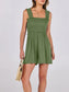 Smocked Square Neck Summer Romper nicholesgifts
