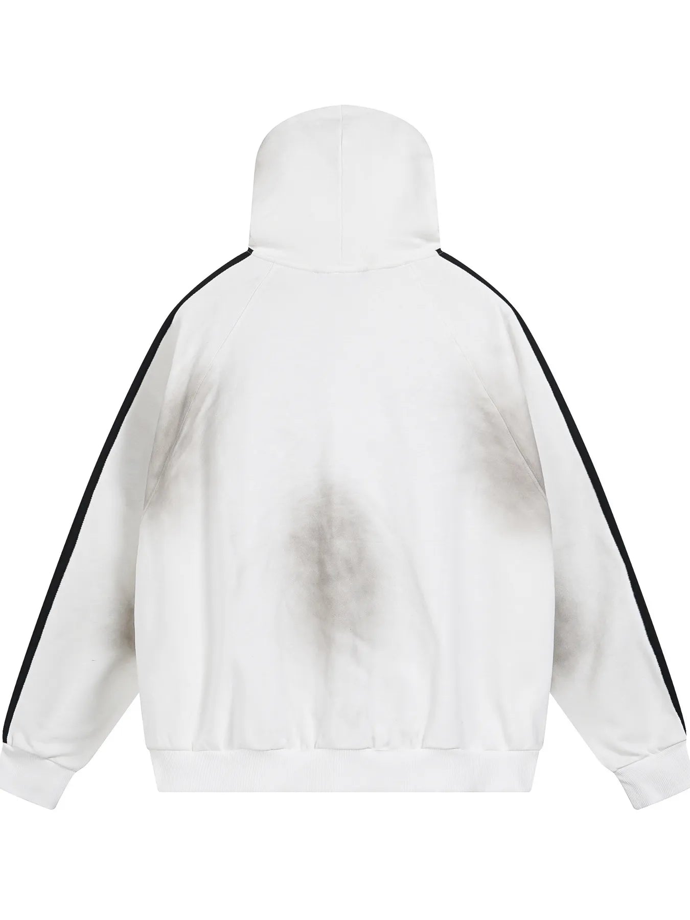 Men's Washed Graphic Striped Sleeve Hoodie NicholesGifts