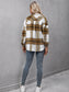 Ivy Lane Plaid Long Sleeve Shirt Jacket nicholesgifts