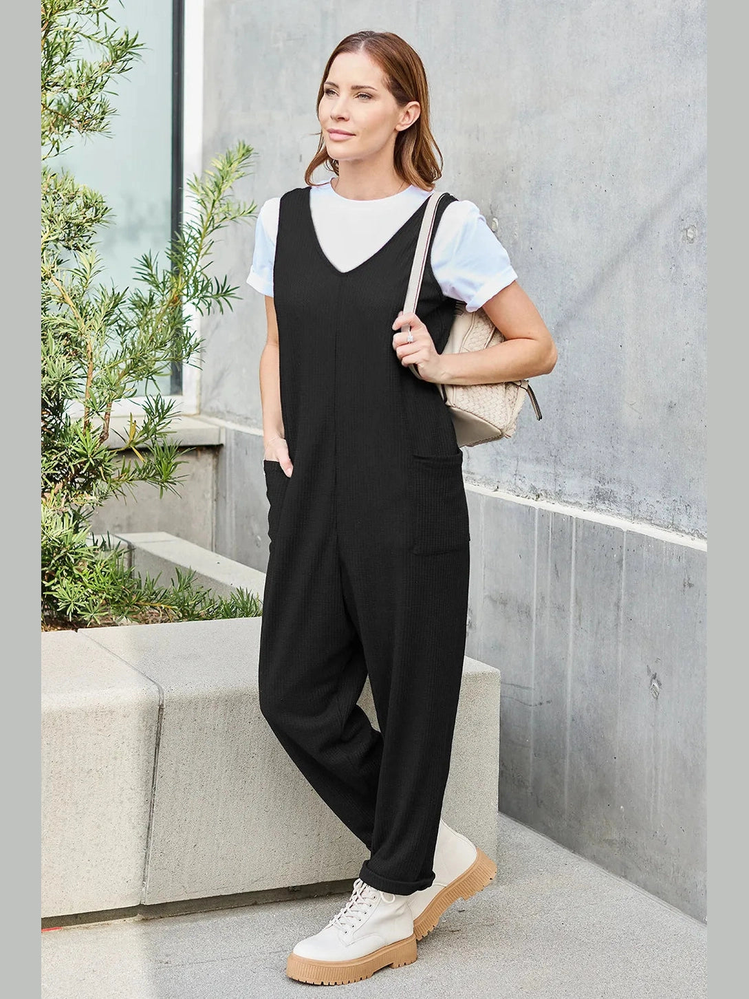 Double Take Full Size Sleeveless Straight Jumpsuit nicholesgifts