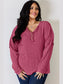 Basic Bae Full Size Ribbed Half Button Long Sleeve T-Shirt nicholesgifts