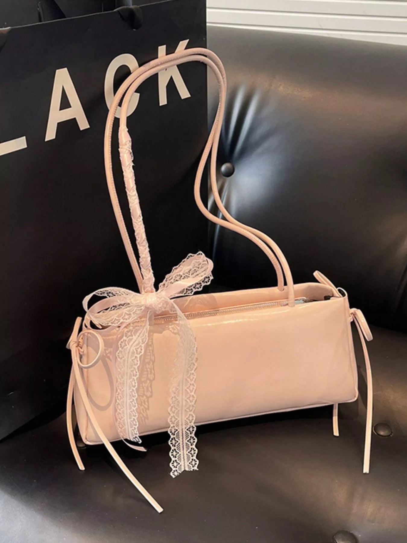 Lace Decor Shoulder Bag nicholesgifts