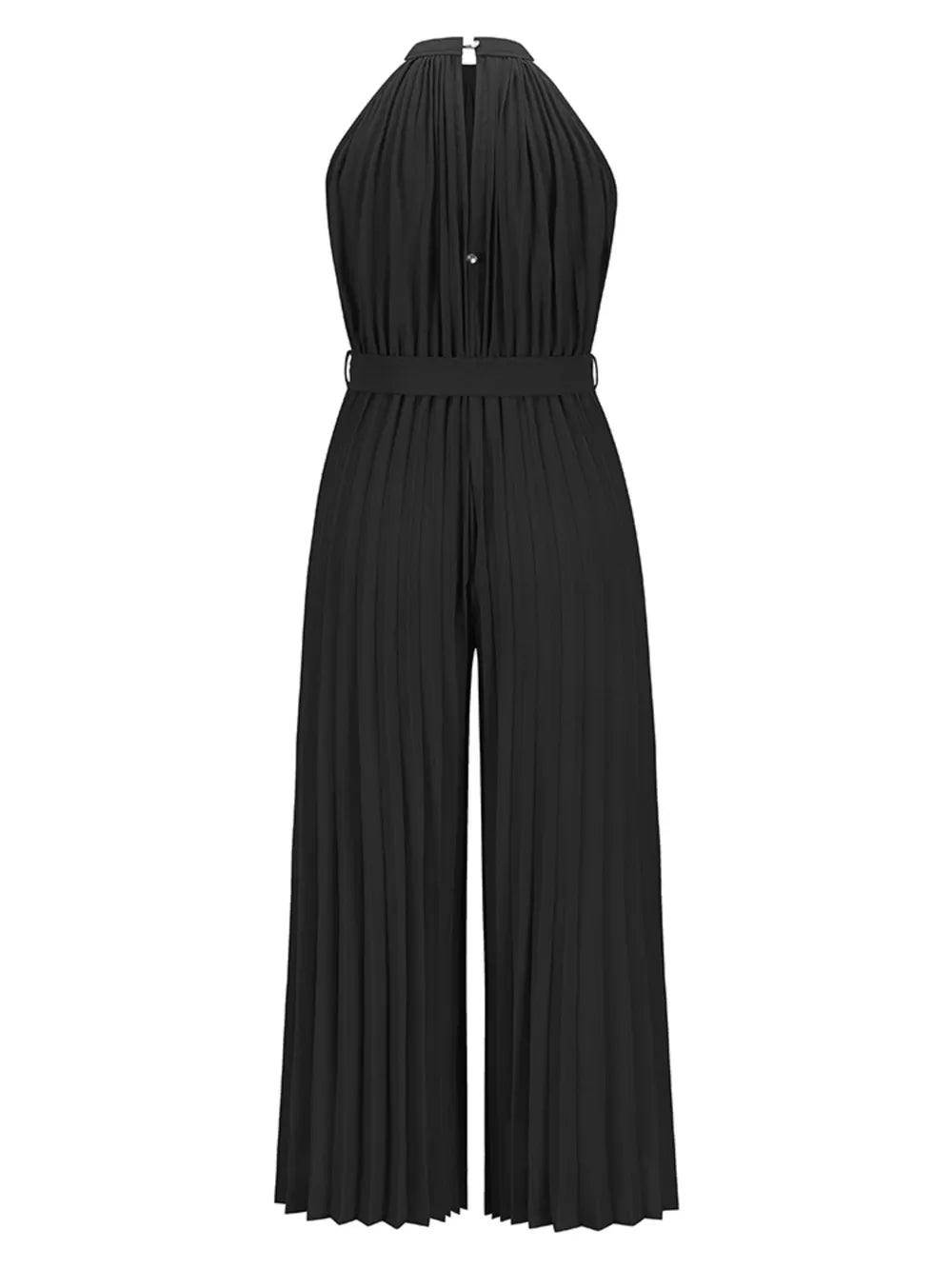 Cutout Tied Pleated Sleeveless Jumpsuit nicholesgifts