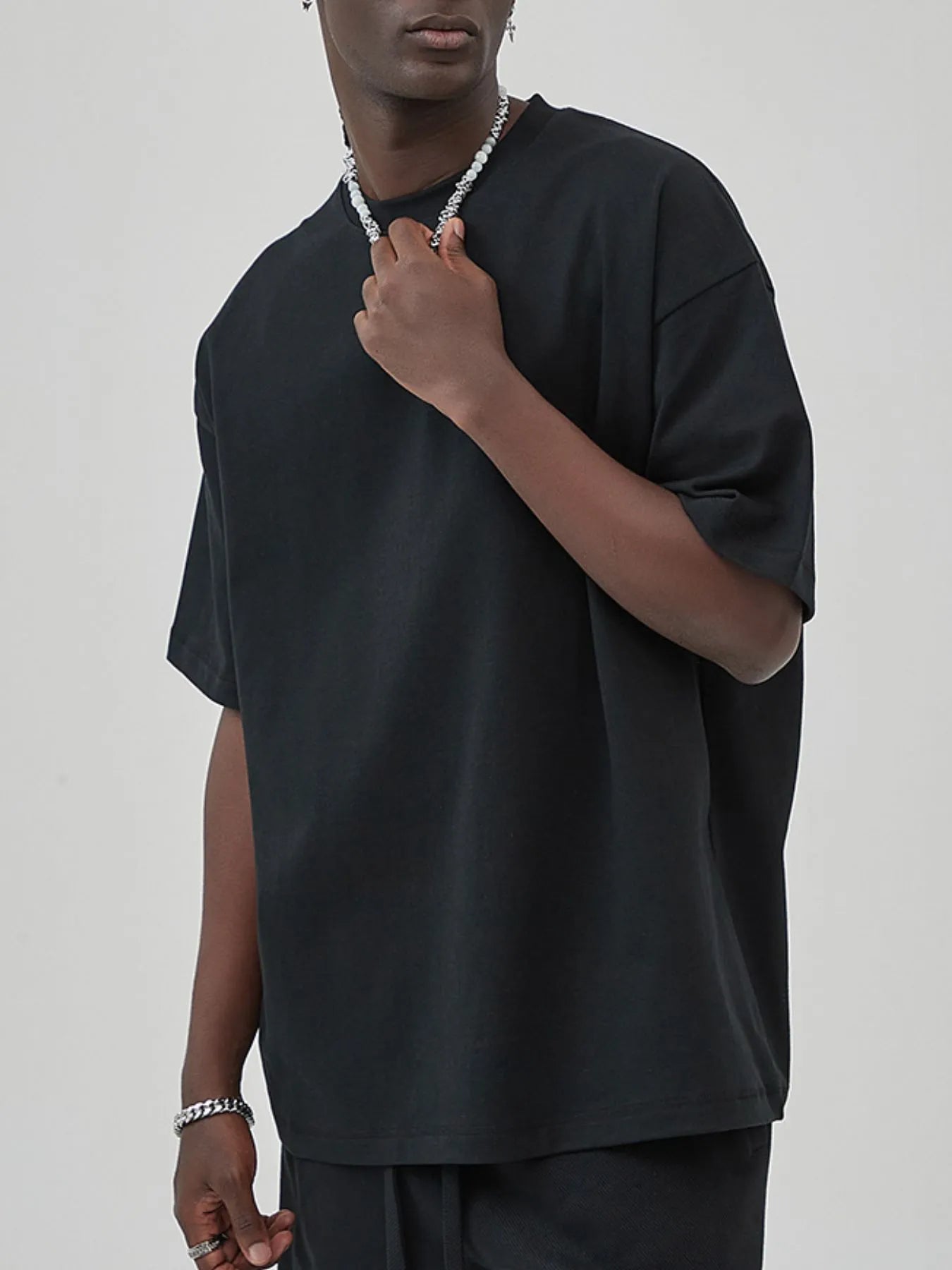 Men's Round Neck Drop Shoulder T-Shirt NicholesGifts