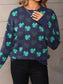 Lucky Clover Crew Neck Sweater nicholesgifts
