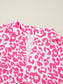 Leopard Notched Long Sleeve Shirt Dress nicholesgifts
