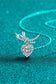 1 Carat Moissanite Heart Pendant Necklace Trendsi