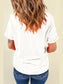 Letter Graphic Round Neck Short Sleeve T-Shirt nicholesgifts