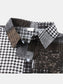 Men's Plus Size Plaid Short Sleeve Button-Up Shirt nicholesgifts
