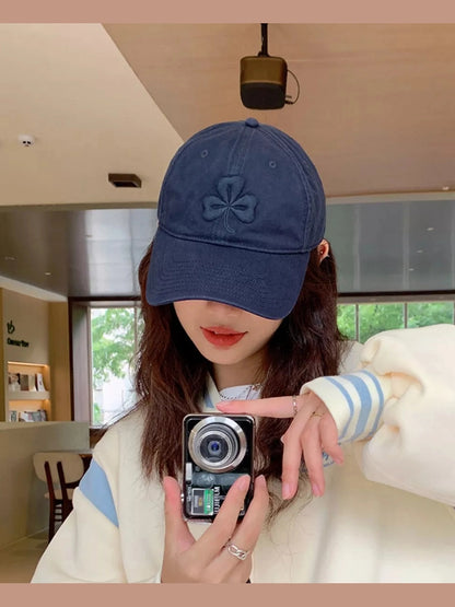 Clover Embroidered Baseball Cap Trendsi