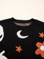 Women Spirit Of Halloween Gothic Pattern Long Sleeve Sweater nicholesgifts