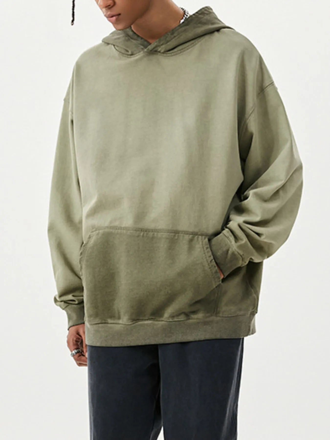 Men's Drop Shoulder Long Sleeve Hoodie NicholesGifts