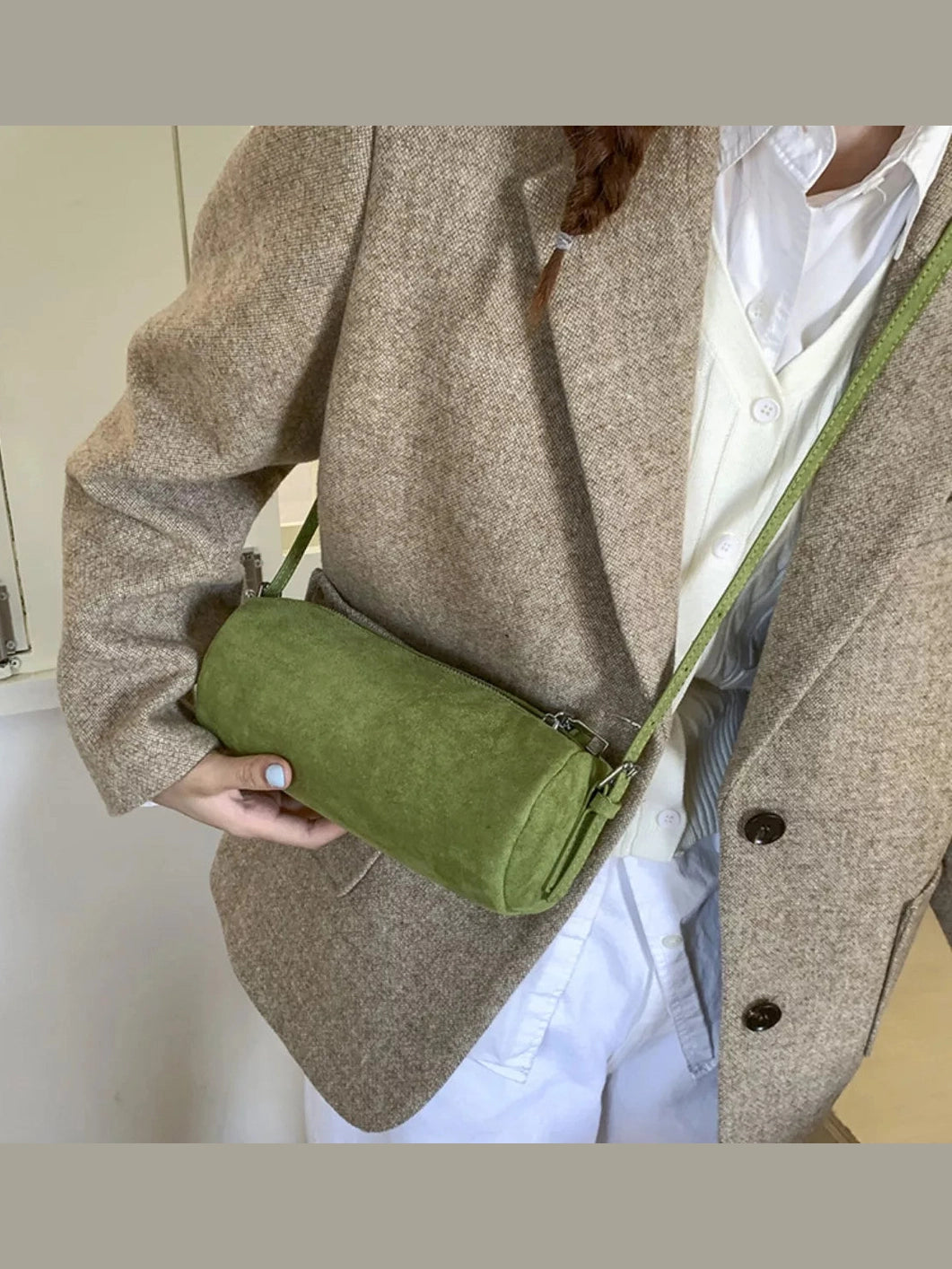 Retro Cylinder Shoulder Bag nicholesgifts